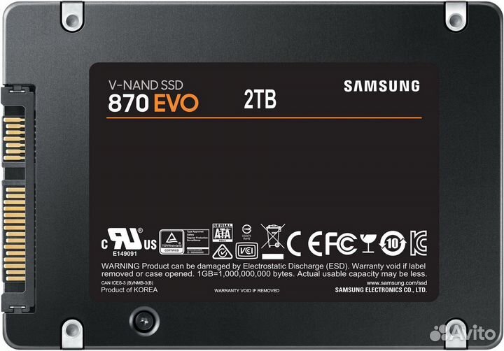 Ssd samsung 870 evo 2tb