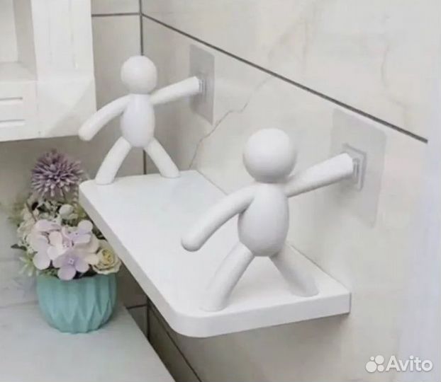 Полка навесная для ванной и кухни 