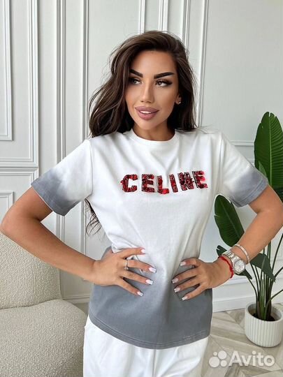 Костюм Celine футболка и штаны S M