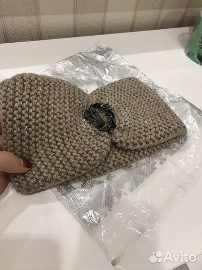 Повязка на голову вязаная