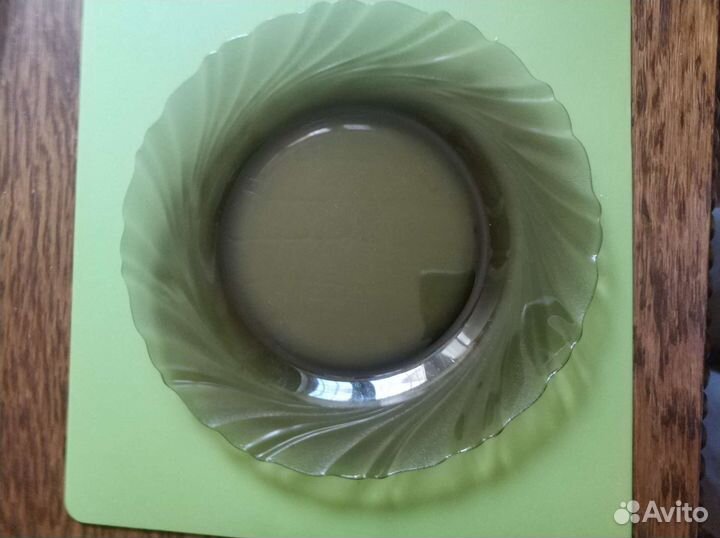 Блюдо+тарелки.Люминак.Франция.Стекло