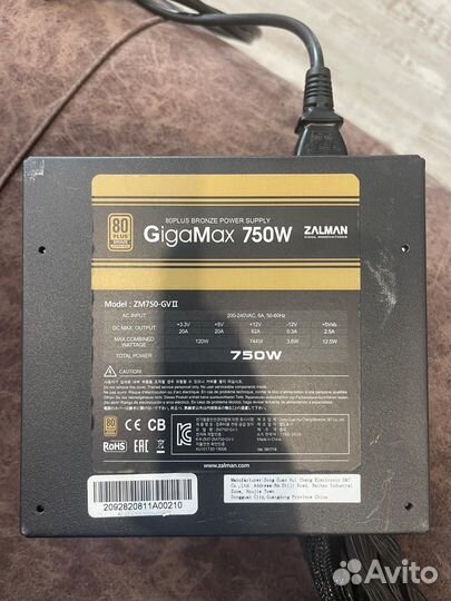 Блок питания для пк 750w