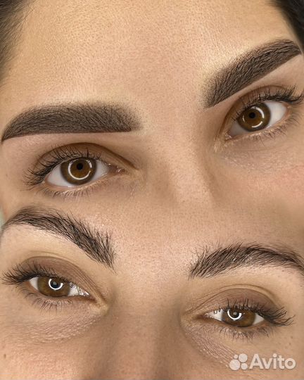 Перманентный макияж бровей губ и век татуаж