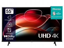 Телевизор Hisense 55" 55A6K, LED, 4K Ultra HD, чер