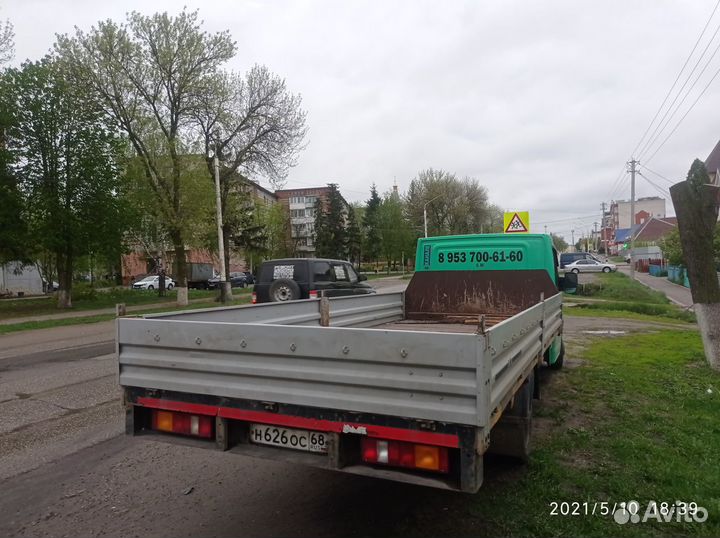 Перевозки открытая бортовая газель