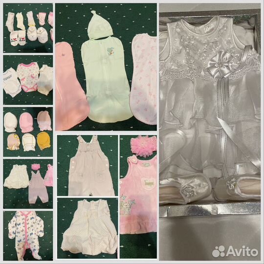 Вещи для новорожденной от 0-3 месяцев