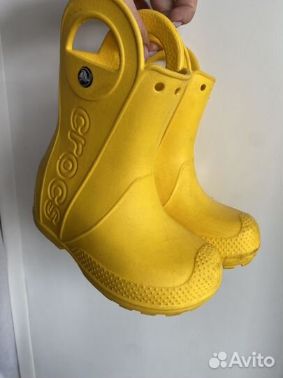 Резинлаые сапоги crocs c8