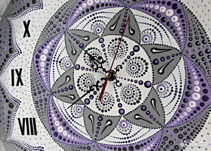 Часы настенные Мандала Ручная работа