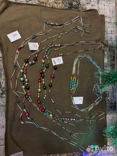 Бусы советские на елку