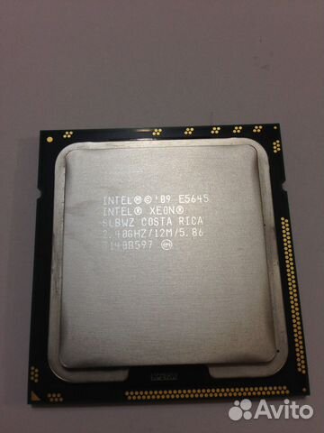 Процессор intel xeon E5645 2.40GHZ/12M socket 1366