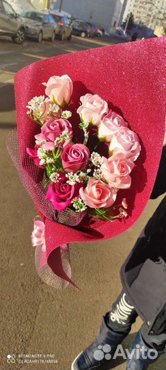 Букет роз мыло