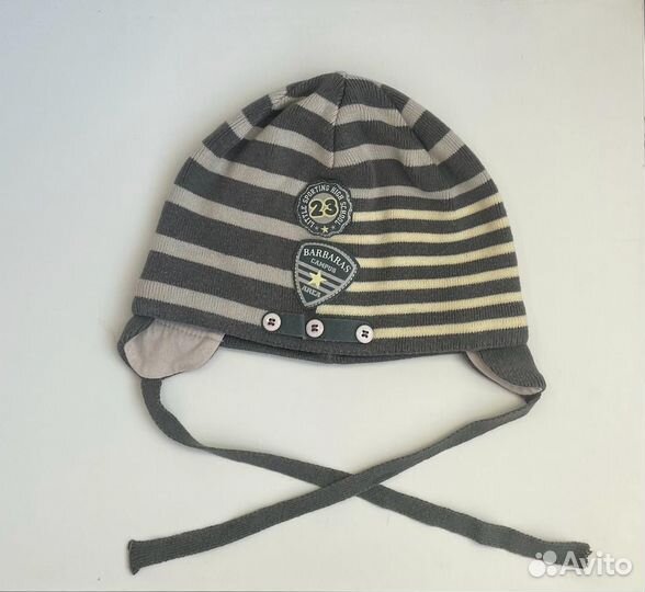 Шапка осенняя на мальчика 1-2 года