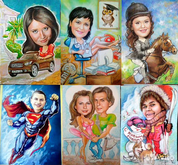 Портреты и шаржи