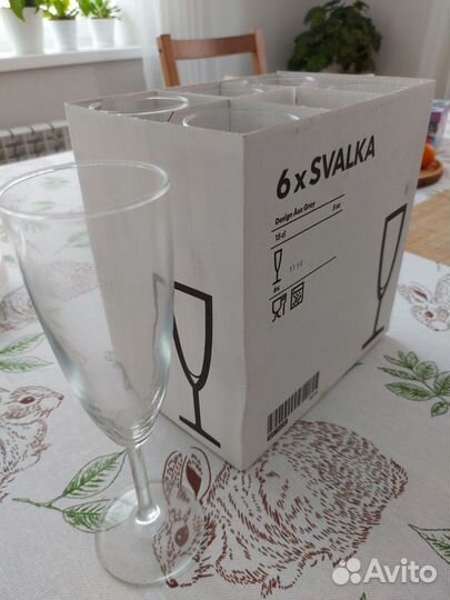 Бокалы IKEA svalka. Бокалы для вина