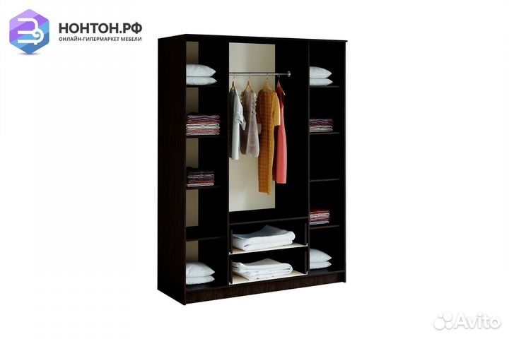 Шкаф четырехстворчатый Фиеста венге / лоредо