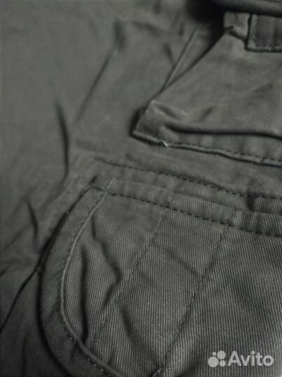 Брюки карго много карманов W30/S