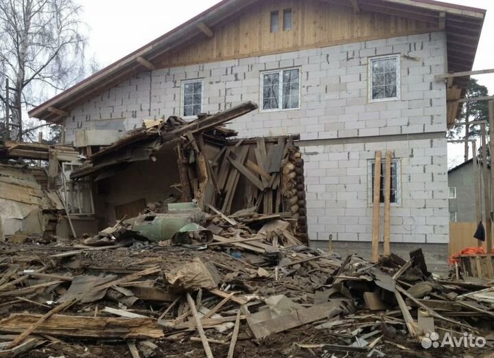 Демонтаж и вывоз мусора Снос Спил