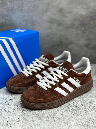 Кеды adidas spezial замшевые коричневые натуралка