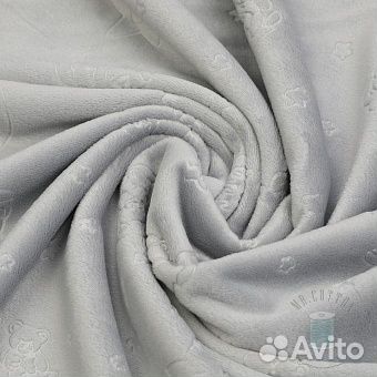 Ткань Плюш с рисунком в ассортименте