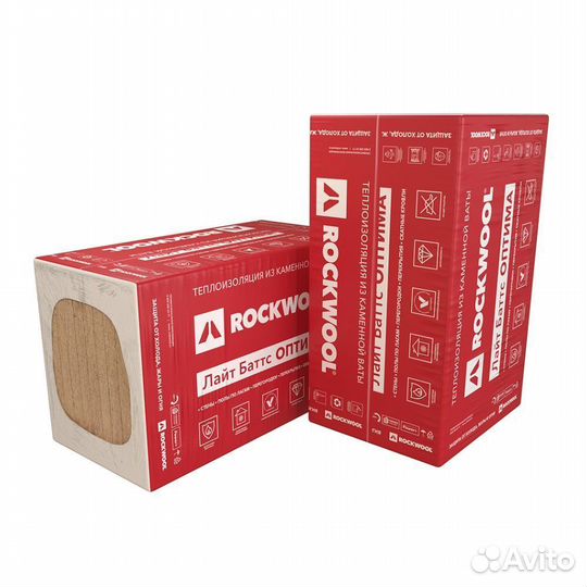 Утеплитель Rockwool Лайт Баттс 100х600х1000