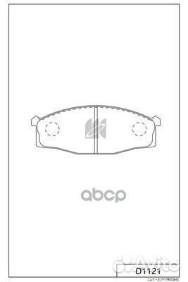 Колодки тормозные, передние D1121 Kashiyama