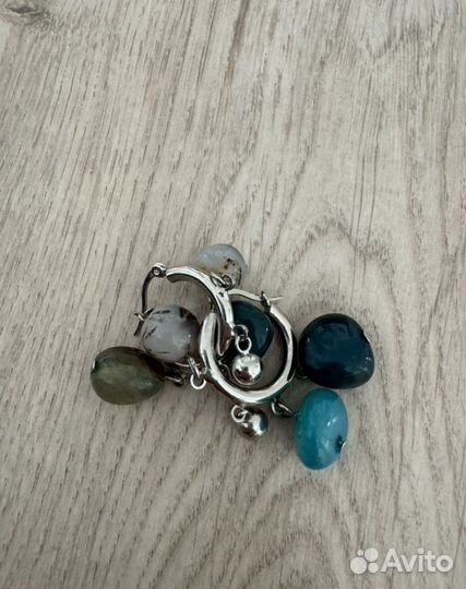 Серьги с натуральными камнями