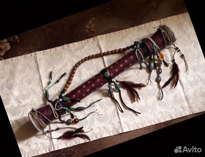 Рейнстик (посох дождя) прямой и круглый на заказ