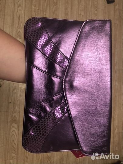 Клатч фиолетовый с декором