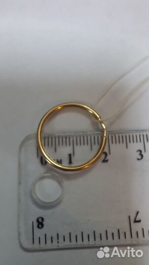 К58/Серьги конго Золото 585 (79926)