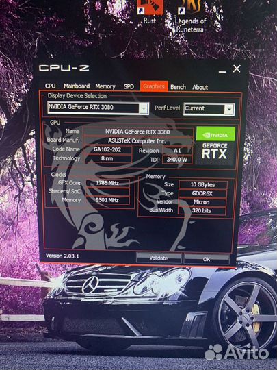 Видеокарта rtx 3080 asus tuf gaming v2