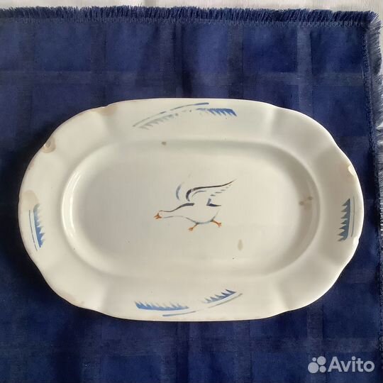 СССР. Блюдо.Конаково. зик. 1940 - 1946 год