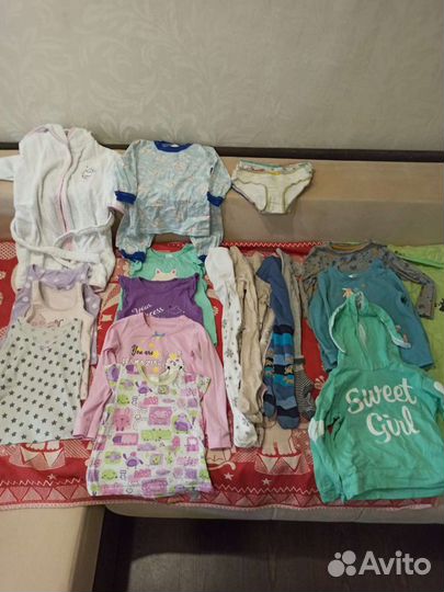 Вещи и обувь на девочку пакетом