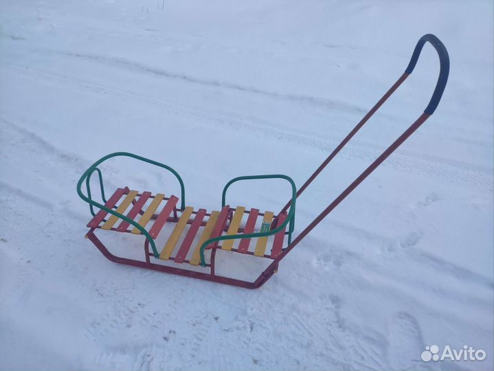 Санки двухместные