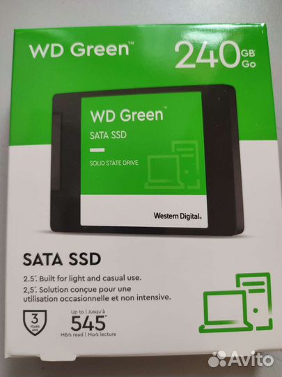 Ssd wd green 240 gb