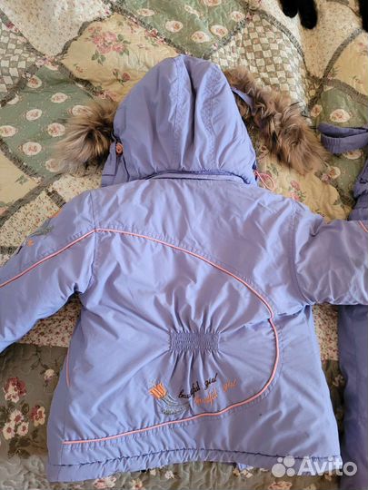 Зимний костюм для девочки 98