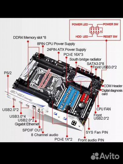 Материнская плата lga 2011 x99