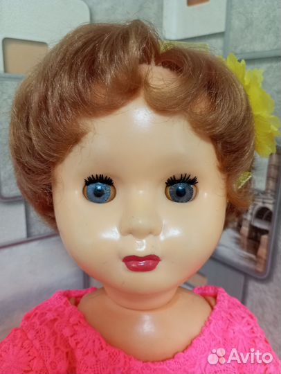 Кукла СССР ранняя, Оля 60 см, Минской фабрики Мир