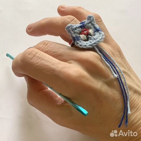 Кольцо вязаное «Тигр летящий»