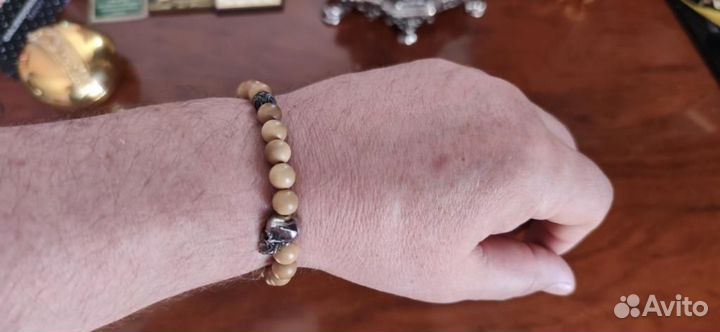 Браслет мужской из бивня мамонта