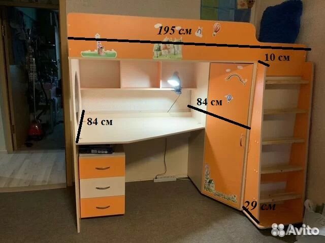 Детская мебель (кровать чердак)