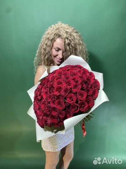 101 роза с бесплатной доставкой в Севастополе