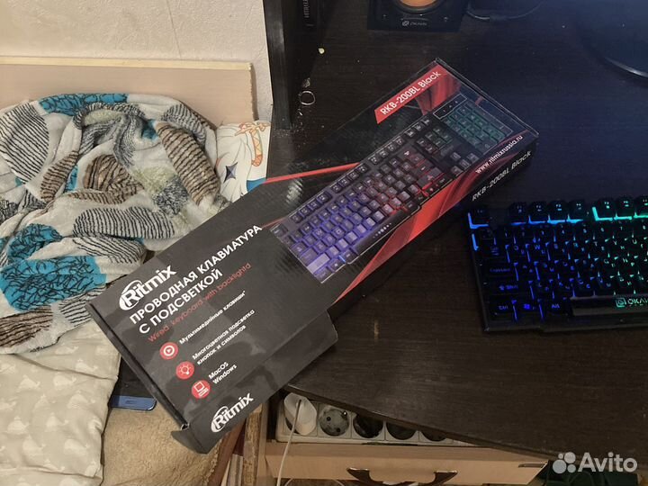 Rkb-200bl black игровая клавиатура