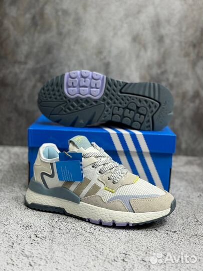 Элитные бежевые Adidas Nite Jogger Lux