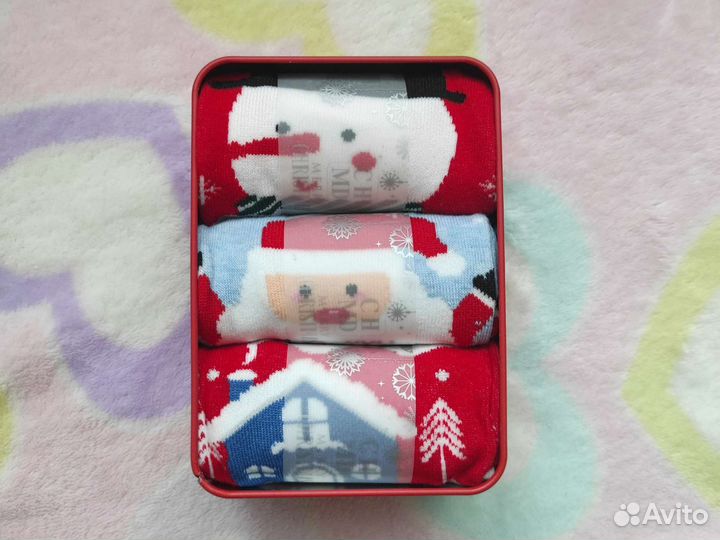 Новогодние женские носки