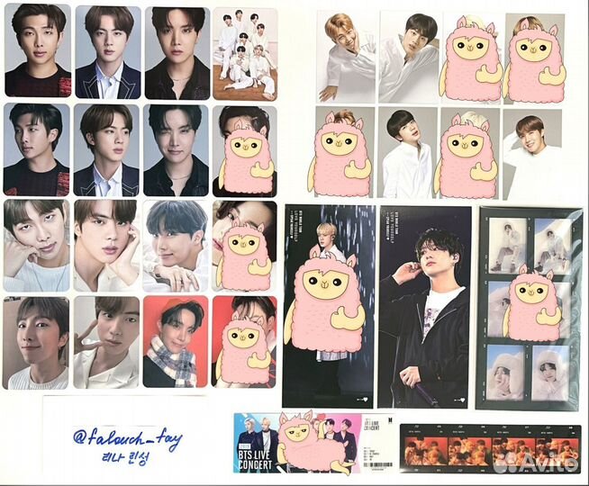 Карточки открытки стафф BTS Bangtan