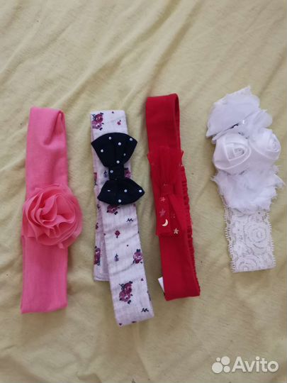 Повязки на голову для девочки от 4ех месяцев