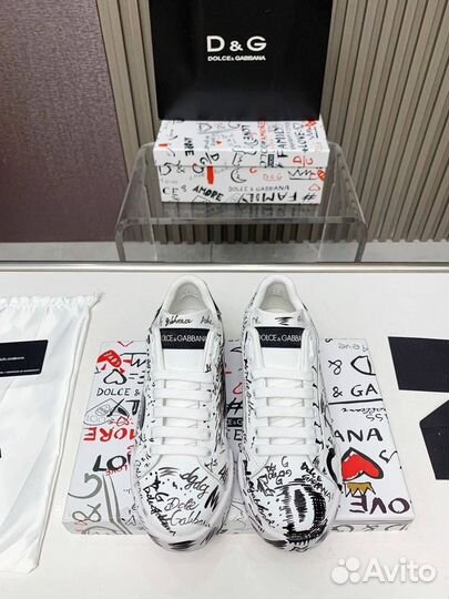 Кроссовки Dolce & Gabbana Portofino Graffiti
