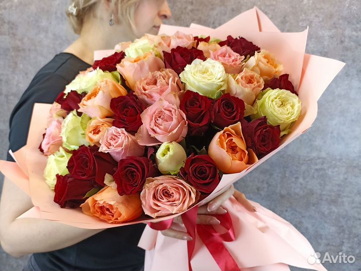 Розы Цветы Букеты 25 51 101