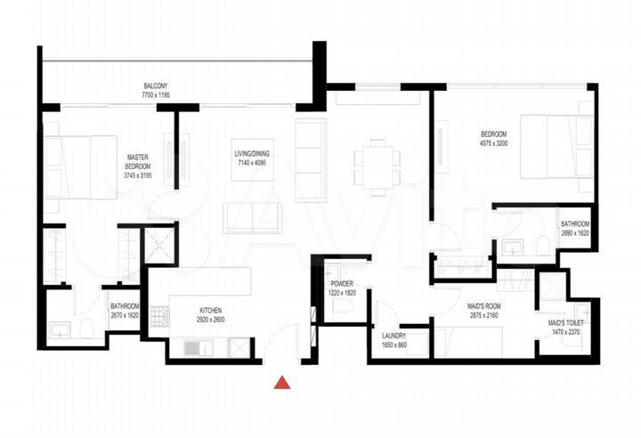 2-к. квартира, 104 м² (ОАЭ)