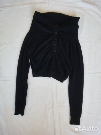 Авангардный кардиган-болеро, S